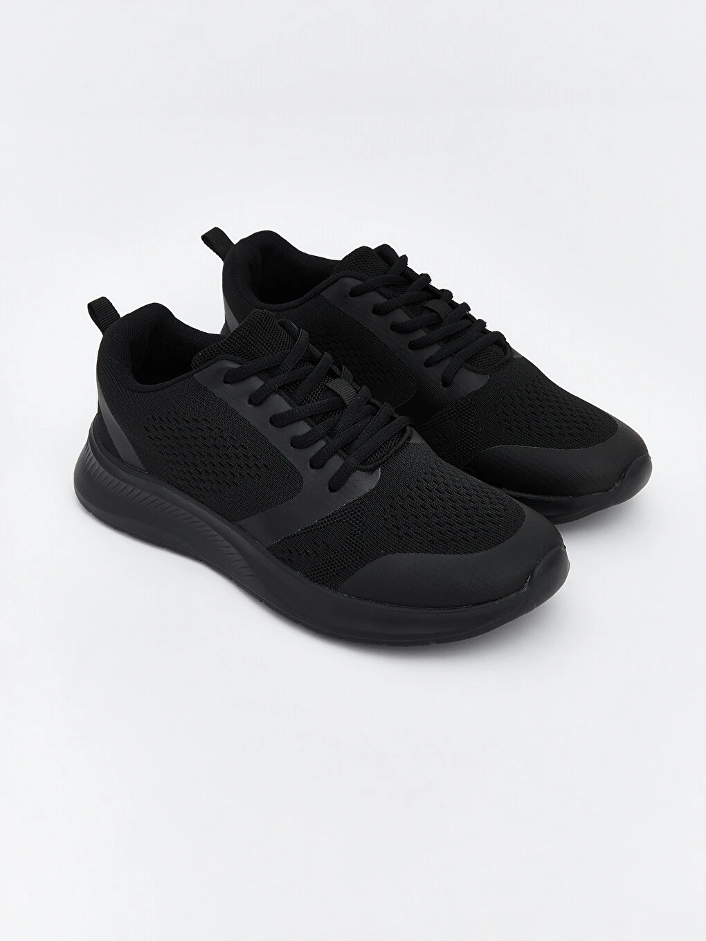 Women's Lace-Up Sneakers with Mesh Detail